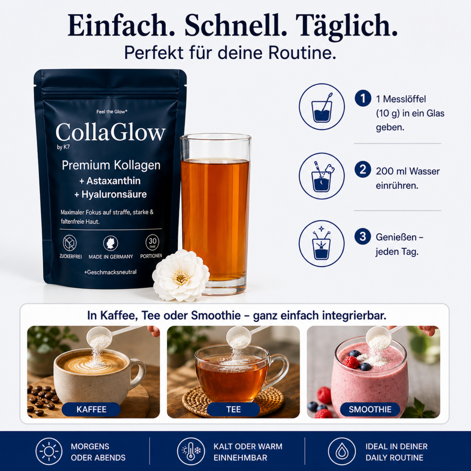 CollaGlow 30 Tage Haut & Gelenk Regenerations-Kur