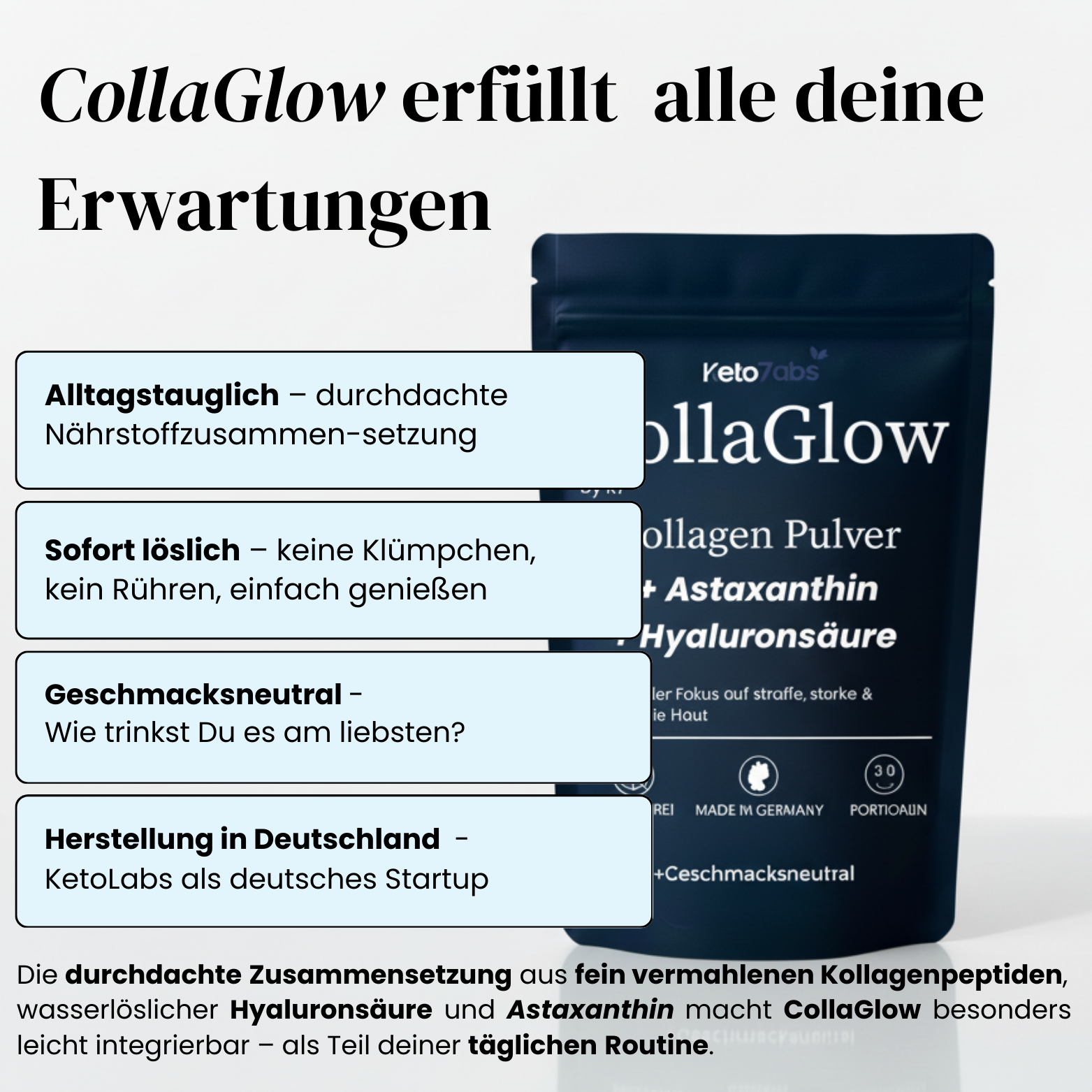 CollaGlow - 30 Tage Kollagen-Kur