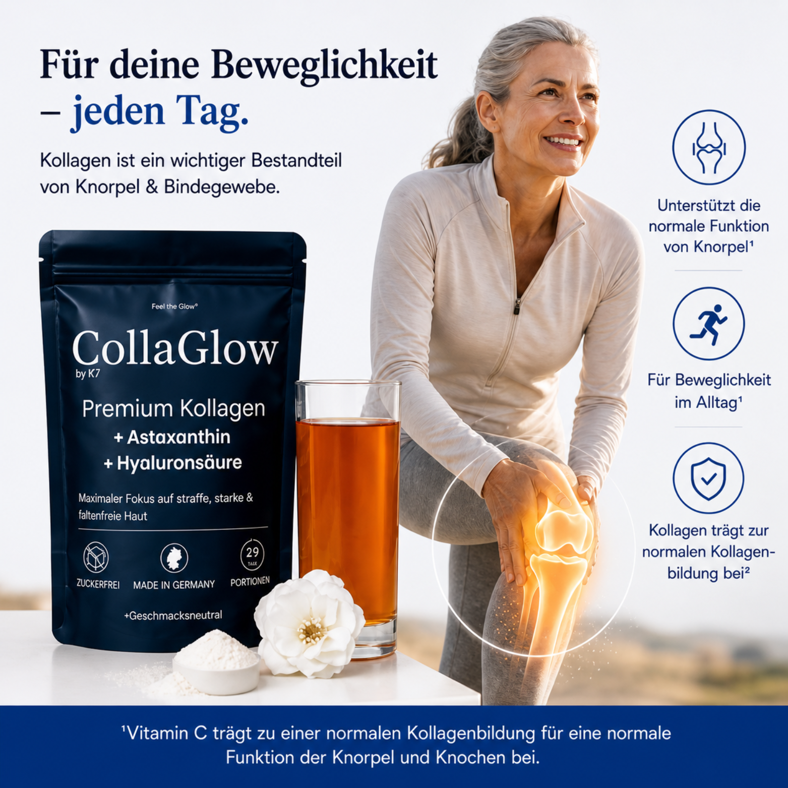 CollaGlow 30 Tage Haut & Gelenk Regenerations-Kur